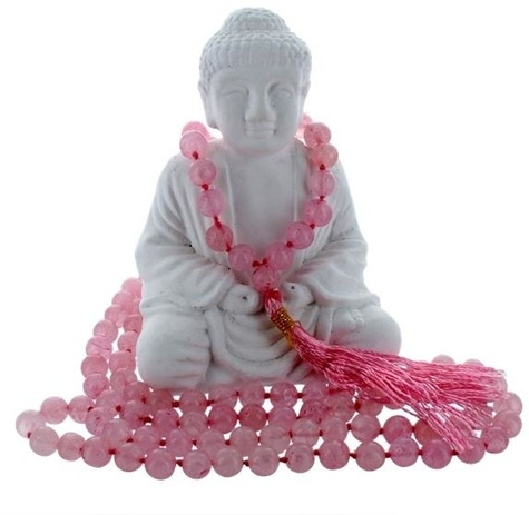 Emprunter COLLIER MALA QUARTZ ROSE TEINTE livre