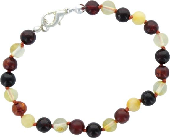 Emprunter BRACELET PERLES RONDES AMBRE MULTICOLORE - FERMOIR METALLIQUE livre