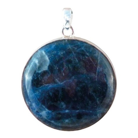 Emprunter PENDENTIF AVEC CARTE SODALITE ARGENT - TRANCHE 2 A 2,5 CM livre