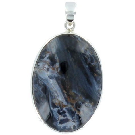 Emprunter PENDENTIF AVEC CARTE PIETERSITE ARGENT - TRANCHE 3 A 3,5 CM livre