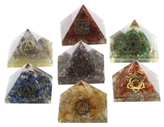 Emprunter ENSEMBLE DE 7 PYRAMIDES ORGONITE CHAKRAS livre