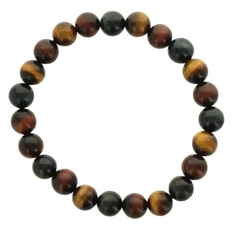 Emprunter BRACELET MIX OEIL DE TIGRE, TAUREAU, FAUCON PERLES RONDES 8 MM livre