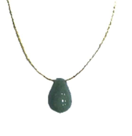 Emprunter COLLIER AVENTURINE VERTE BRIOLETTE FIL COTON DORE livre