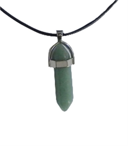 Emprunter Collier Aventurine Verte Pointe Cordon noir livre