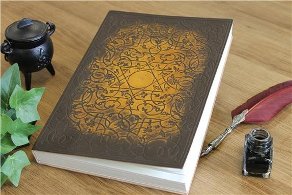 Emprunter Carnet cuir noir et doré Sceau de Salomon Grand format livre