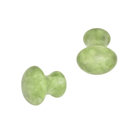Emprunter Coffret Masseurs Visage Gua Sha en Jade Vert Assortiment de 2 livre