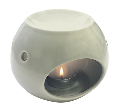 Emprunter BRULE-PARFUM EN CERAMIQUE GRIS livre