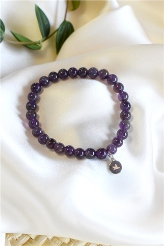 Emprunter Bracelet Améthyste Perles rondes 6 mm livre