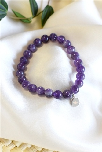 Emprunter Bracelet Améthyste Perles rondes 8 mm livre