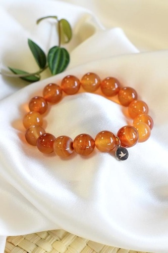 Emprunter Bracelet Cornaline Perles rondes 12 mm livre