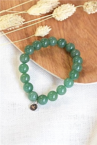 Emprunter Bracelet Aventurine Verte Perles rondes 10 mm livre