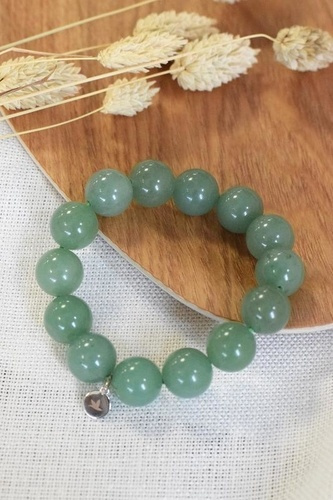Emprunter BRACELET AVENTURINE VERTE PERLES RONDES 14 MM livre