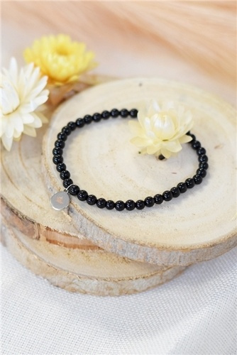 Emprunter Bracelet Onyx Perles rondes 4 mm livre