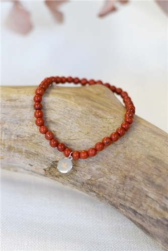 Emprunter Bracelet Jaspe Rouge Perles rondes 4 mm livre