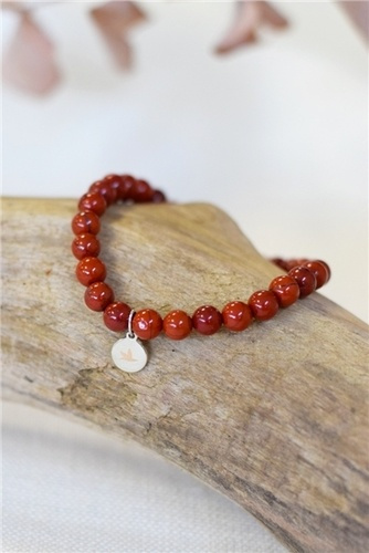 Emprunter Bracelet Jaspe Rouge Perles rondes 6 mm livre