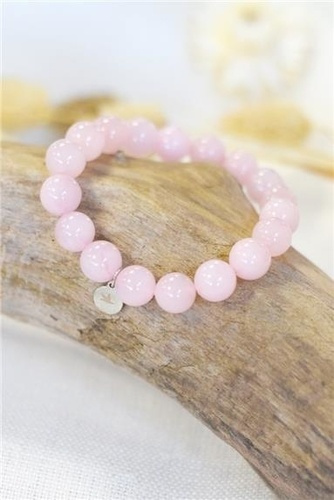 Emprunter Bracelet Quartz Rose Perles rondes 10 mm livre