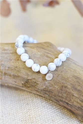 Emprunter Bracelet Howlite Blanche Perles rondes 8 mm livre