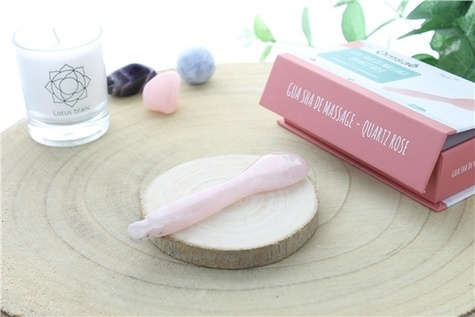 Emprunter GUA SHA CUILLERE EN QUARTZ ROSE livre