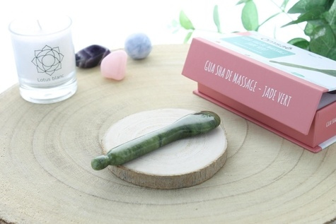 Emprunter Gua Sha Cuillère en Jade Vert livre
