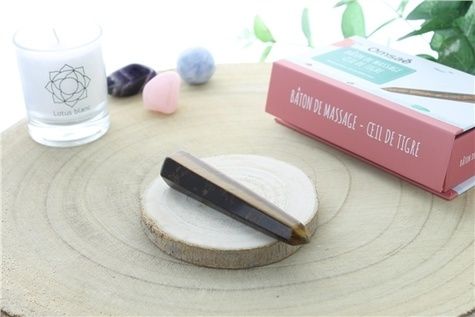 Emprunter BATON DE MASSAGE FACETTE EN OEIL DE TIGRE livre