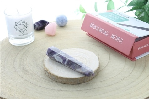 Emprunter BATON DE MASSAGE FACETTE EN AMETHYSTE livre