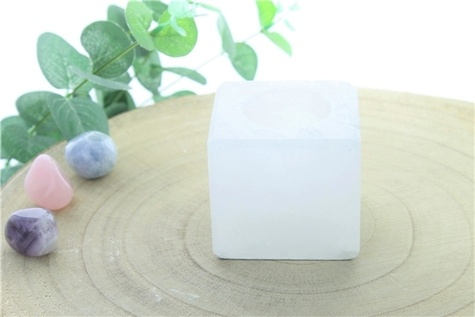 Emprunter PHOTOPHORE EN CRISTAL DE SEL BLANC CUBE livre