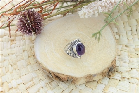 Emprunter BAGUE AMETHYSTE ARGENT 925 ALAKA T52 livre