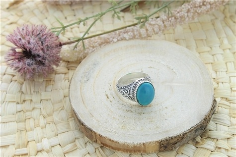 Emprunter Bague Turquoise Argent 925 Ronde T61 livre
