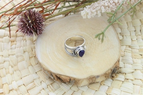 Emprunter BAGUE LAPIS LAZULI ARGENT 925 LARGE T54 livre