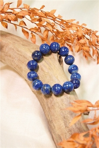 Emprunter Bracelet Lapis-Lazuli Perles rondes 14 mm livre