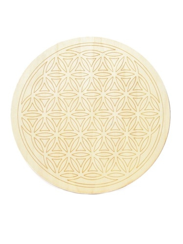 Emprunter Socle de rechargement en bois Fleur de Vie gravée 20 cm livre