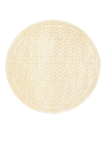 Emprunter Socle de rechargement en bois Fleur de Vie gravée 30 cm livre