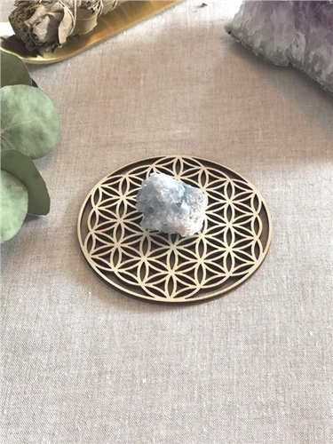 Emprunter Socle de rechargement en bois Fleur de Vie ajourée 10 cm livre