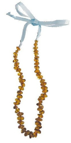 Emprunter COLLIER AMBRE BEBE RUBAN BLEU - 33 CM livre