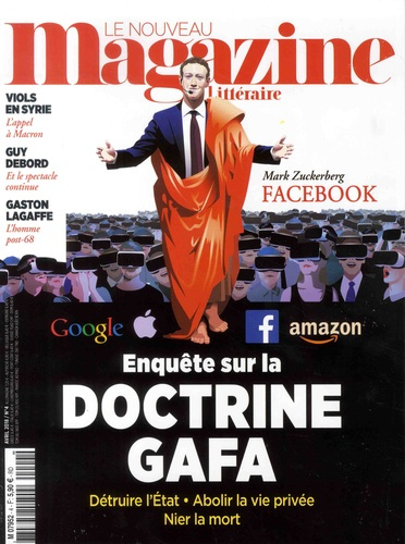 Emprunter Le Nouveau Magazine Littéraire N° 4, Avril 2018 : Enquête sur la doctrine GAFA livre