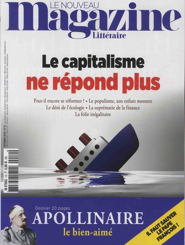 Emprunter Le Nouveau Magazine Littéraire N° 10, octobre 2018 : Le capitalisme ne répond plus livre