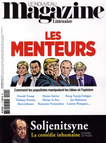 Emprunter Le Nouveau Magazine Littéraire N° 11, novembre 2018 : Les menteurs livre