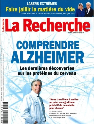 Emprunter La Recherche N°552 Comprendre alzheimer - octobre 2019 livre
