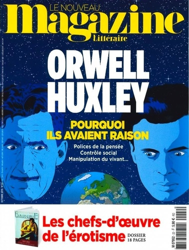 Emprunter Le Nouveau Magazine Littéraire N° 22, octobre 2019 : Orwell, Huxley. Pourquoi ils avaient raison livre