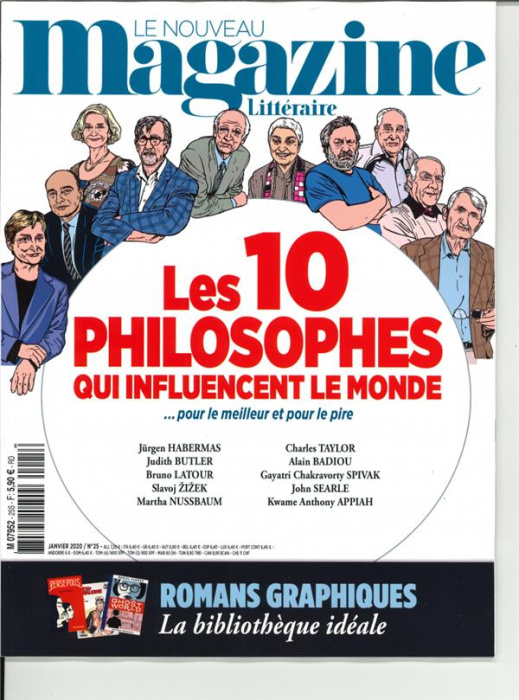 Emprunter Le Nouveau Magazine Littéraire N° 25, janvier 2020 : Les 10 philosophes qui influencent le monde livre
