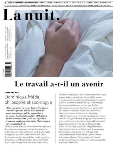 Emprunter La nuit. : le grand entretien qui éclaire vos jours N° 4 : Le travail a-t-il un avenir livre