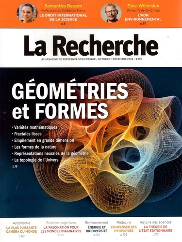 Emprunter La Recherche N° 579, octobre - décembre 2024 : Géométries et formes livre