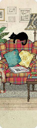 Emprunter Marque-page : Chaton fauteuil livre