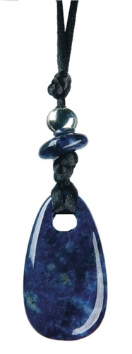 Emprunter COLLIER SODALITE PERLE METALLIQUE CORDON NOIR livre