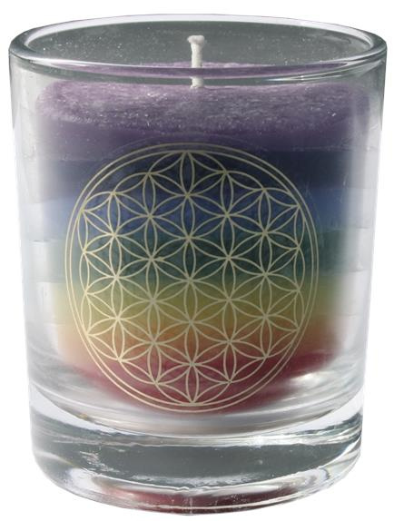 Emprunter BOUGIE CHAKRAS 7 COULEURS - FLEUR DE VIE livre
