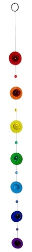 Emprunter Mobile attrape-soleil - Galets de verre 7 chakras 65 cm livre