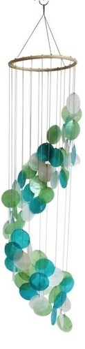 Emprunter MOBILE COQUILLAGES - TURQUOISE VERT ET BLANC - SPIRALE - 80 CM livre
