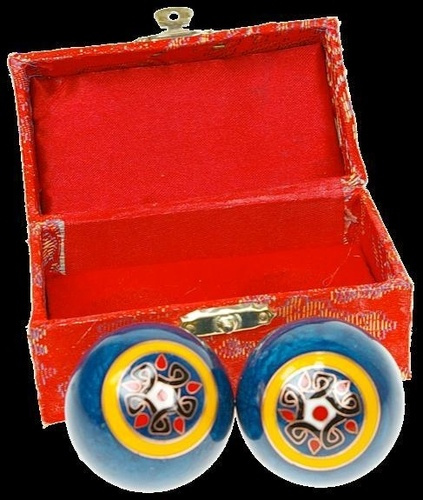 Emprunter BOULES QI GONG - ORNEMENT BLEU livre