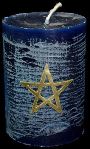 Emprunter BOUGIE KARMA PENTAGRAMME - BLEU livre