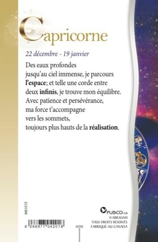 Emprunter CARTE ZODIAQUE - CAPRICORNE livre